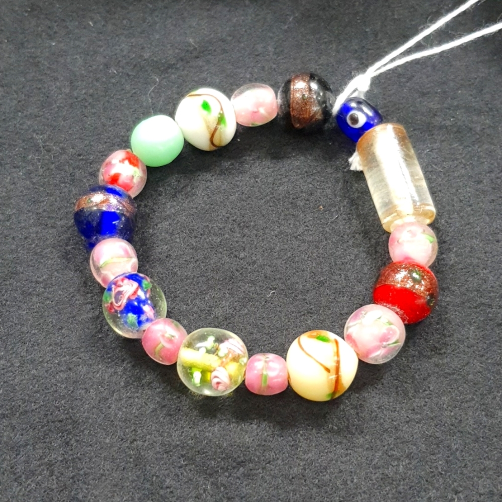 Real glass beads bracelet 7inch